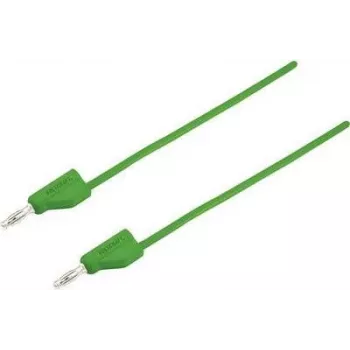 VOLTCRAFT Cable de prueba [conector macho 4 mm - conector macho 4 mm] 0,25 m verde MSB-300 (MSB-300-0.25-GR)
