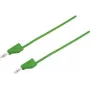 VOLTCRAFT Cable de prueba [conector macho 4 mm - conector macho 4 mm] 0,25 m verde MSB-300 (MSB-300-0.25-GR)