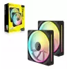 CORSAIR iCUE LINK LX140 RGB PWM ventilador de caja, 140 mm, ARGB, (2 uds.), negro