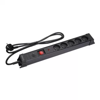 Regleta con protección contra sobretensiones Hawk HWPS503BK 3m con cable de 3 m