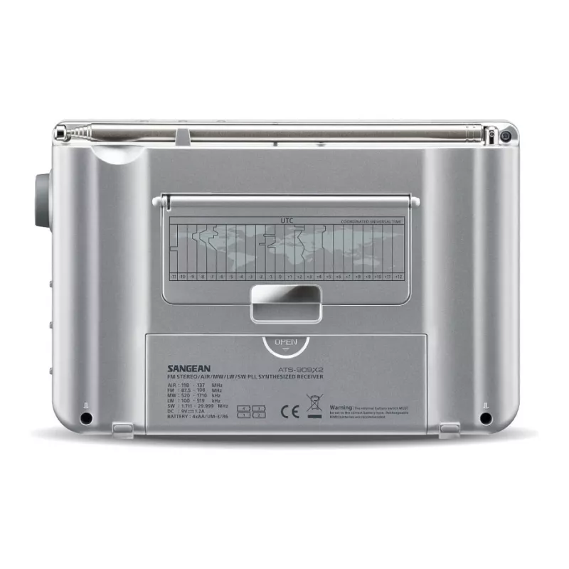 Radio portátil Sangean ATS-909 X2 — blanco — sintonizador digital AM FM SW