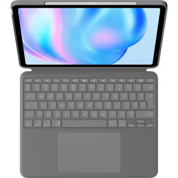 Logitech Combo Touch QWERTY US International Smart Connector Gris