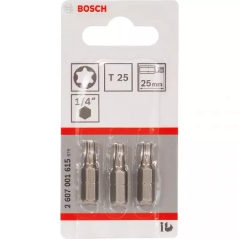 Puntas de destornillador Bosch 2 607 001 615 3 uds.