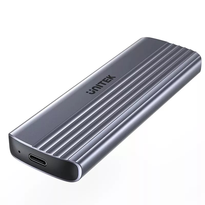 Caja para unidad M.2 - Unitek S1241B01 1x M.2 NVMe USB-C 10Gbps