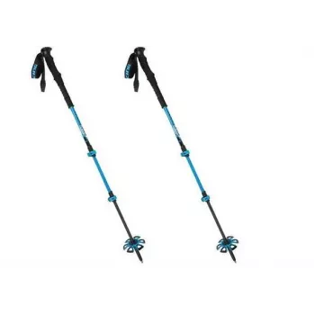 Bastones de esquí de travesía Viking Vario Tour, longitud ajustable, azul/negro, modelo 610/20/7654/15/UNI
