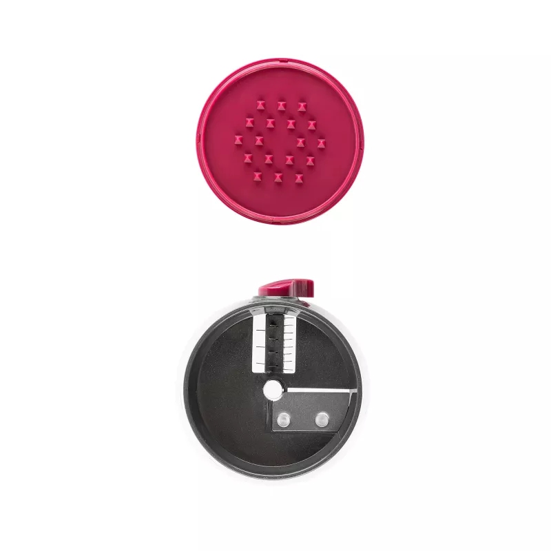Picadora manual JATA HMAQ4508 negra rosa cuchilla de acero inoxidable