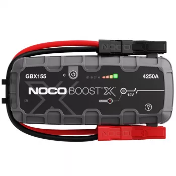 Arrancador de vehículo NOCO GBX155, 4250 A de salida, 99 Wh Li-Ion, 60 W de carga, IP65, linterna LED integrada de 500 lm