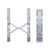 Unitek OT155SL soporte plegable para portátil, aluminio, plateado