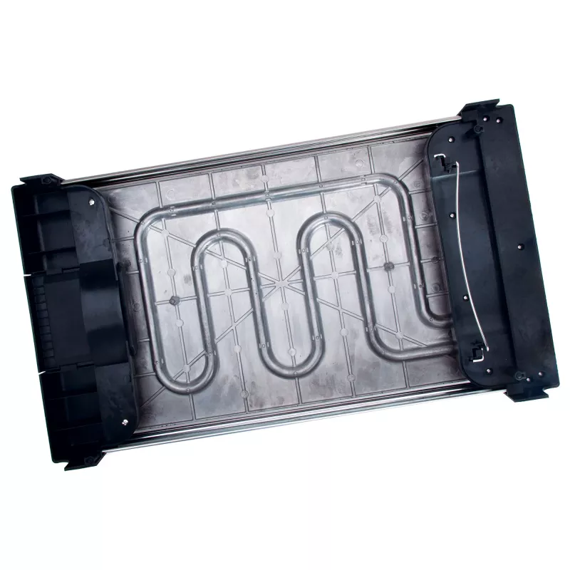 Parrilla de contacto Jata JEGR3000 — rectangular 480×320 mm, 2700 W, control táctil, negra