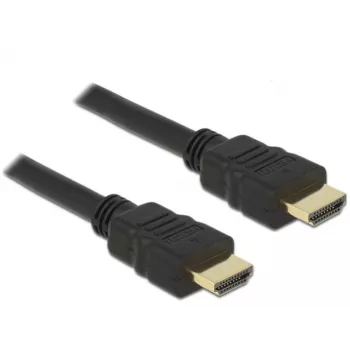 DeLOCK - Cable de vídeo/audio/red - HDMI - 28 AWG - HDMI, 19 polos (M) - HDMI, 19 polos (M) - 50 cm - negro (84751)