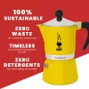Cafetera moka Bialetti Rainbow Negro Amarillo