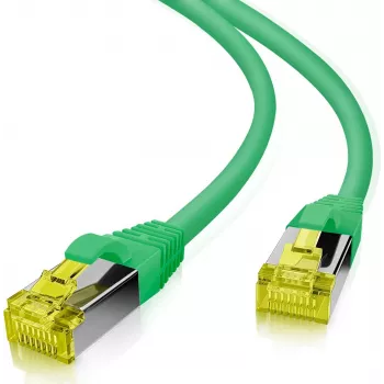 Cable helos Cat 6a S/FTP TPE verde 0,5 m
