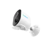 Reolink Argus B330 (BWC2K02SP) cámara de seguridad IP Wi-Fi con batería y panel solar, 5 MP 2880x1616, IP65, visión nocturna en color, para interior y exterior, blanca