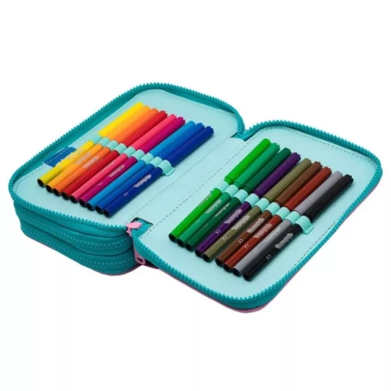 Estuche CoolPack Jumper 3 DREAMS F067654 – estuche de tres pisos con varios compartimentos