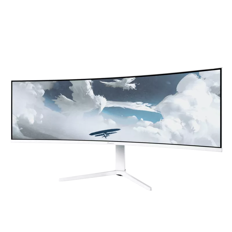 Monitor curvo Arozzi Nova 49 pulgadas (124,5 cm) Dual QHD 5120×1440 LED VA, 32:9, 4 ms, hub USB, altavoces, blanco