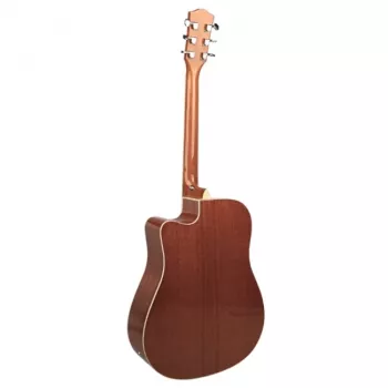 Guitarra electroacústica V-tone VEAG1 CE 4/4 madera — Dreadnought de tamaño completo, cutaway, tapa de abeto, fondo y aros de caoba, preamplificador incorporado
