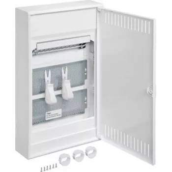 Hager VA36NW. Color del producto: blanco. Ancho: 305 mm, alto: 515 mm, fondo: 96,5 mm (VA36NW)