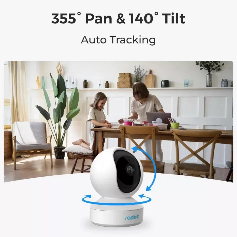 Reolink E Series E330 5MP Cámara de vigilancia WLAN giratoria e inclinable para interior (WCEP5MP04PTW)