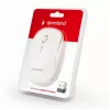Ratón inalámbrico GEMBIRD MUSW-4B-01-W, ambidiestro, óptico 1600 DPI, 4 botones, RF Wireless, blanco
