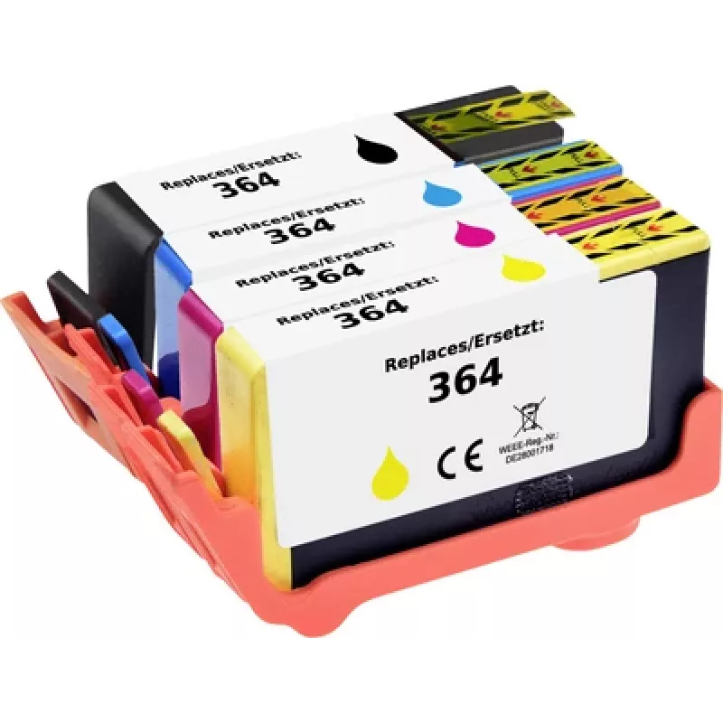 Renkforce RF-6922974 Pack combinado de tintas compatibles para HP 364, cian/magenta/amarillo/negro