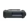 Muse MH-08 MB radio solar portátil con manivela y linterna, negro