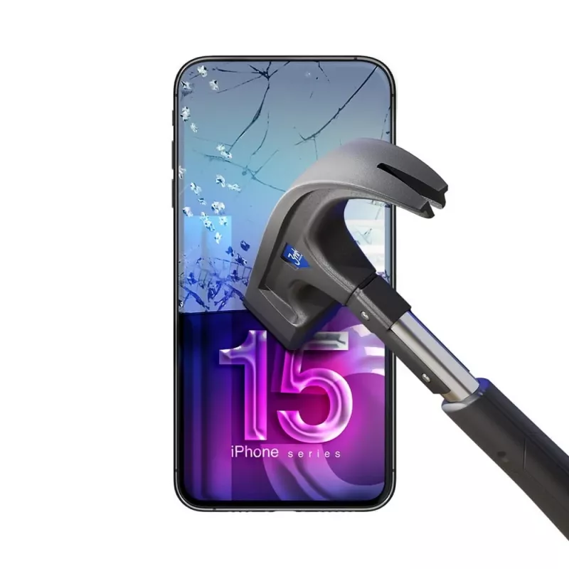 Protector de pantalla flexible templado 3MK FlexibleGlass Pro para Apple iPhone 15 – transparente, resistente a arañazos