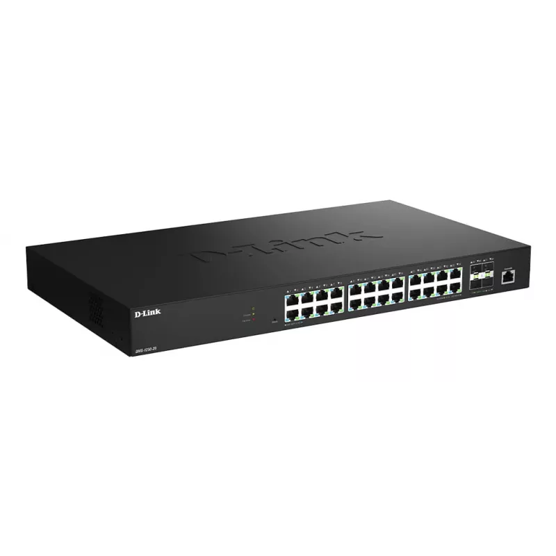 Switch gestionado inteligente D-Link 28 puertos 2.5G Multi-Gigabit con 4 puertos 10G SFP+