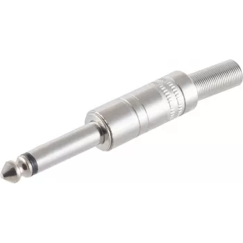 Conector jack mono 2 polos de 6,3 mm ShiverPeaks 22220506 metal, conector mono de 6,3 mm