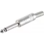 Conector jack mono 2 polos de 6,3 mm ShiverPeaks 22220506 metal, conector mono de 6,3 mm