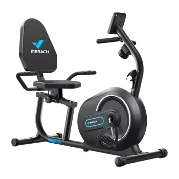 Bicicleta estática reclinada MERACH MR-S08B1-EU (negra)