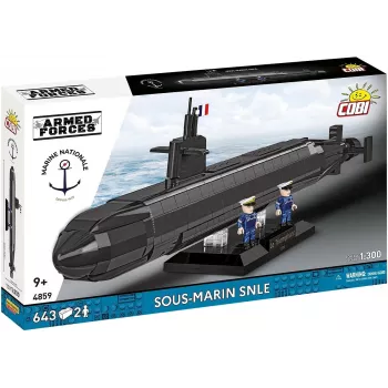 Set de construcción Cobi Blocks Sous-Marin SNLE — 643 piezas