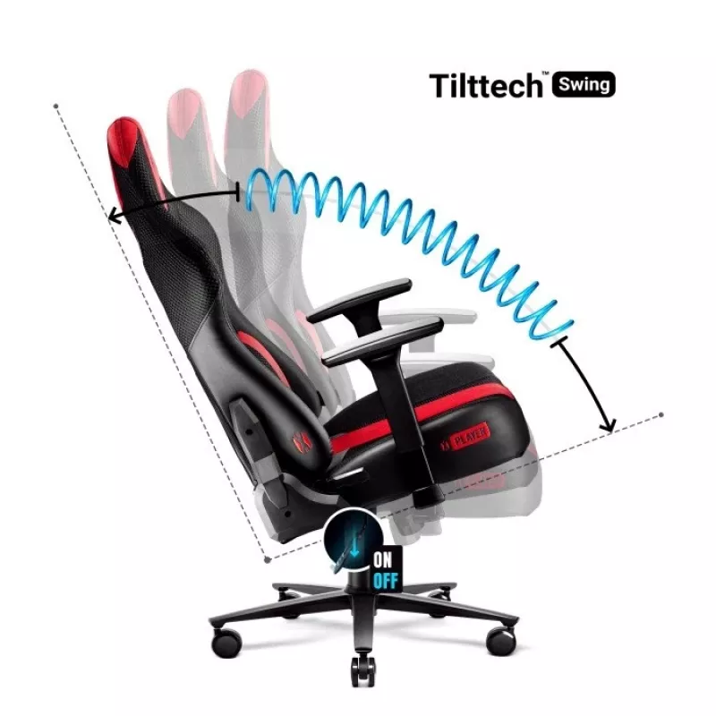 Silla gaming Diablo X-PLAYER 2.0 normal Crimson antracita