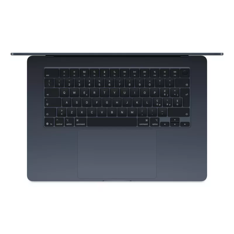 MacBook Air 15, medianoche, M4 (10-CPU/10-GPU), 16 GB, 256 GB, alemán, fuente de alimentación 35W Dual USB-C, MW1L3D/A