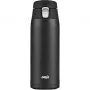 Vaso de viaje EMSA N2151700 0,4 L, negro mate, cierre flip