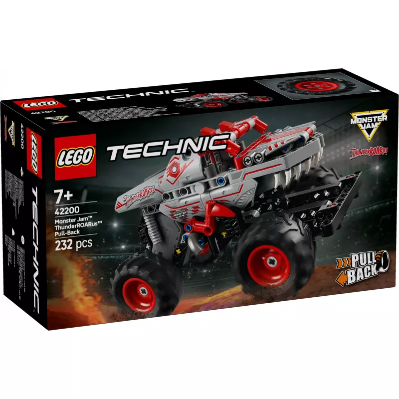 LEGO TECHNIC 42200 Monster Jam™ ThunderROARus™ con motor de retroceso