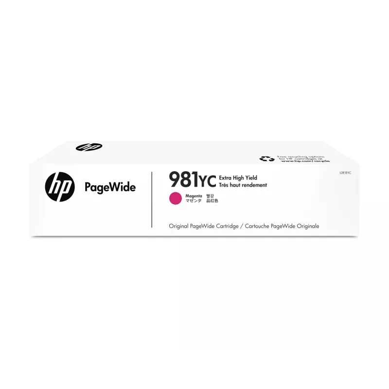 HP 981YC Cartucho de tinta magenta de rendimiento extra alto 16000 páginas