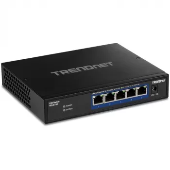 Switch de red Trendnet TEG-S750 10G Ethernet 5 puertos negro