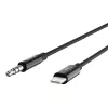 Cable Belkin Lightning a toma de auriculares - Lightning macho a minijack estéreo macho - 91,4 cm - negro - para Apple iPhone (Lig