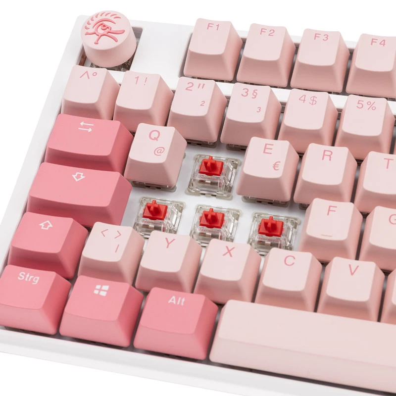 Teclado gaming Ducky One 3 TKL USB QWERTZ alemán rosa