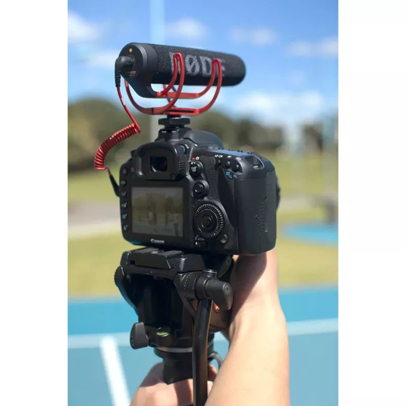 VideoMic GO, micrófono negro/rojo