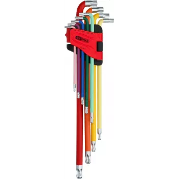 KS TOOLS Tools-Machines GmbH set de llaves Torx de cabeza esférica, extra largas, 9 piezas (151.5210)