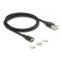 Cable USB DeLOCK 88165 1 m USB A negro