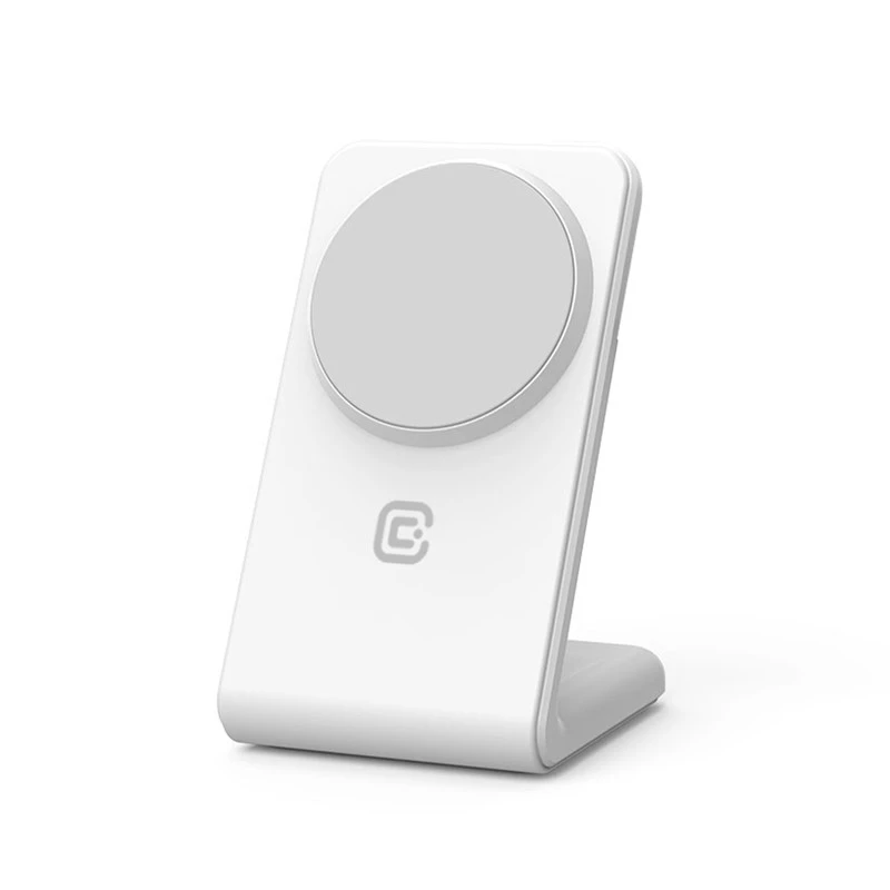 Cargador inalámbrico Crong CRG-MSS-WHT 10W carga rápida para dispositivos compatibles con Qi