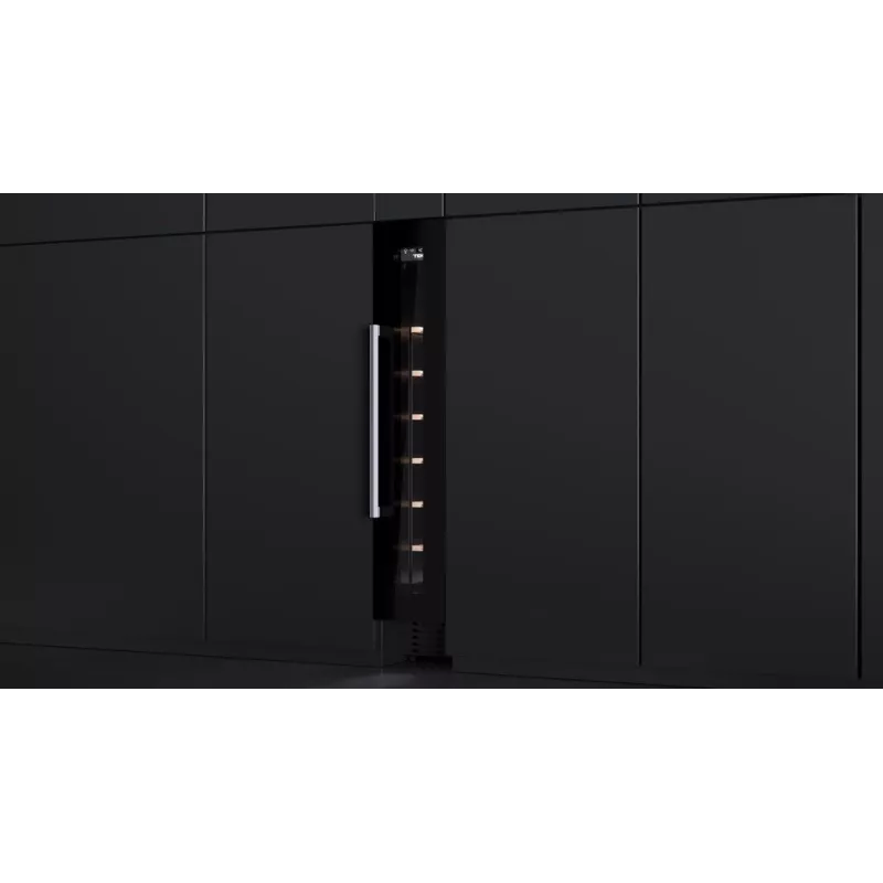 Enfriador de vino termoeléctrico Teka RVU 10008 GBK integrable negro 8 botellas