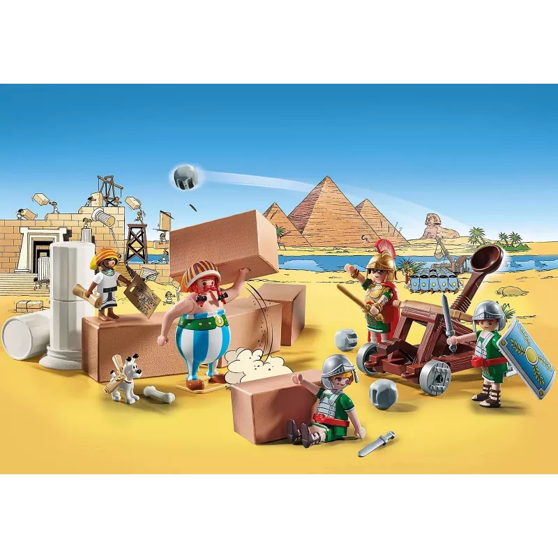 Playmobil 71268 Asterix: Edifis y la batalla por el palacio catapulta funcional de los romanos colección figuras de juego diversión juego de rol imaginativo