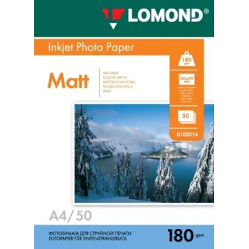 Papel fotográfico de inyección de tinta Lomond mate 180 g/m² A4, 50 hojas