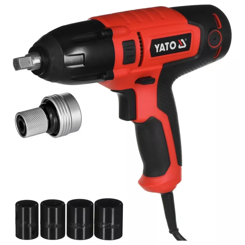 Atornillador de impacto Yato YT-82020 1/4 pulgadas 3300 rpm 450 N⋅m Negro, Rojo 450 W