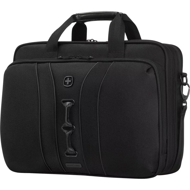 Funda para portátil Wenger Legacy Negro Series 16 pulgadas – compatible con hasta 40,6 cm, negro