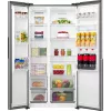 Gorenje HZF55082 NRS917E41XWD G400, Independiente, Puerta americana, Gris, 2 puerta(s), Táctil, LED