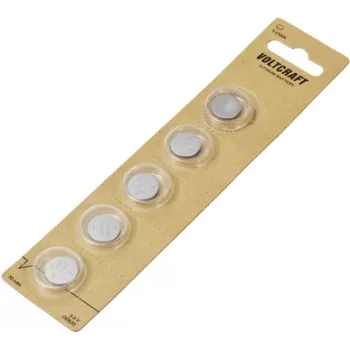 Voltcraft pila de botón CR 1620 3 V 5 uds. 70 mAh litio VC-16107960 (VC-16107960)